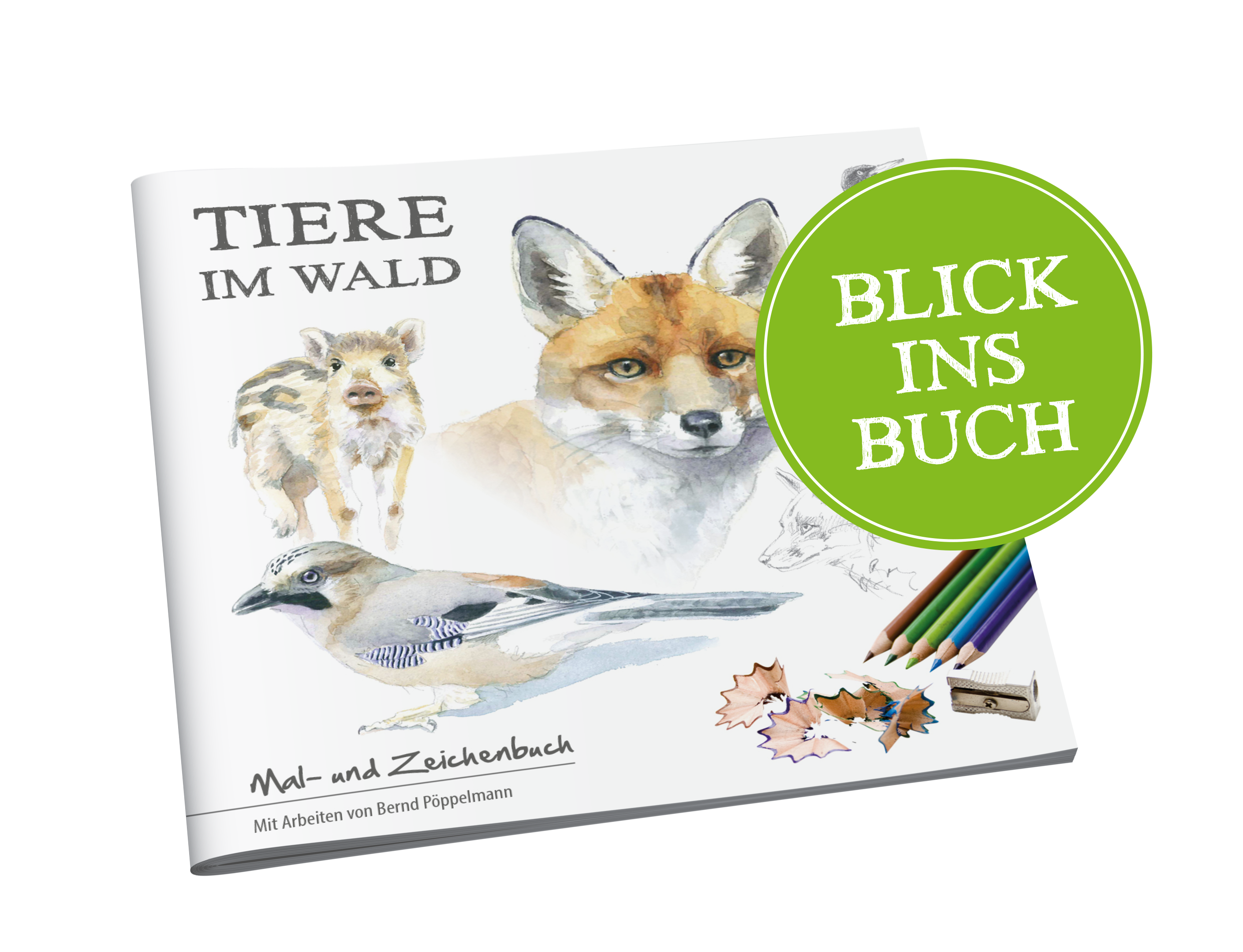 Tiere im Wald - Blick ins Buch