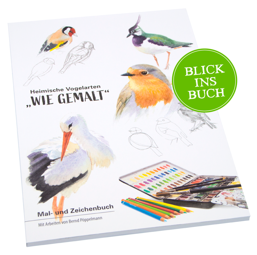 Heimische Vogelarten - wie gemalt
